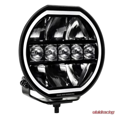 Go Rhino Blackout Series Lights - 7" Maxline Hi/Low Beam W/Multi Daytime Running Light - 751080711CRS