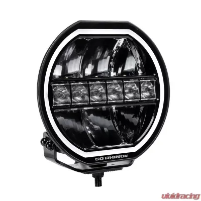 Go Rhino Blackout Series Lights - 9" Maxline Hi/Low Beam W/Multi Daytime Running Light - 751440911CRS