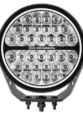 Go Rhino Blackout Series Lights - 9" Round Single Driving Kit W/Daytime Running Lights                                     - 751700911DRS - Image 3