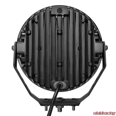 Go Rhino Blackout Series Lights -9" Round Single Spot Light Kit W/Daytime Running Lights - 751700911SRS