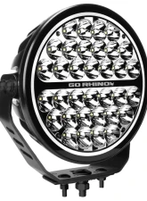 Go Rhino Blackout Series Lights -9" Round Single Spot Light Kit W/Daytime Running Lights                                     - 751700911SRS - Image 3