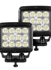 Go Rhino Bright Series Lights - Pair of Square 5" Rectangle LED Spot Light Kit                                     - 751800523FCS - Image 3