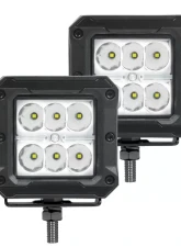 Go Rhino Bright Series 3x3 Cube LED Spot Light Kit - Black - Universal Fit - 18W                                     - 751803023SCS - Image 3