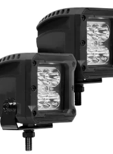 Go Rhino Bright Series 3x3 Cube LED Spot Light Kit - Black - Universal Fit - 18W                                     - 751803023SCS - Image 2