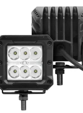Go Rhino Bright Series 3x3 Cube LED Spot Light Kit - Black - Universal Fit - 18W                                     - 751803023SCS - Image 3