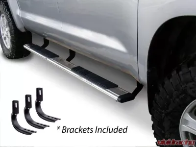 Go Rhino 5" OE Xtreme Low Profile SideSteps Kit - 80" Long Stainless Steel + Brackets - 685403580PS