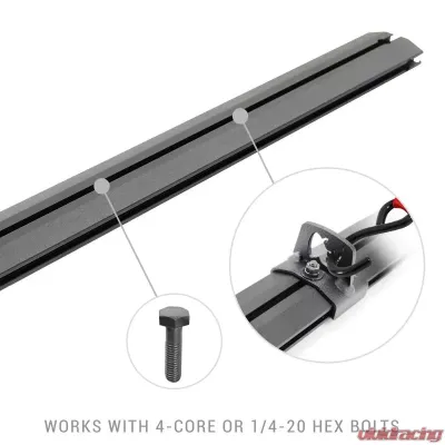Go Rhino 37 3/4" Side Rail Accessory Kit for XRS Cross Bars - 5935010T