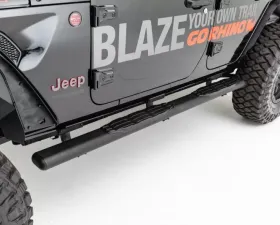 Go Rhino 1000 Series 5 Oval Side Steps, 73 long Jeep Wrangler 2018-2020