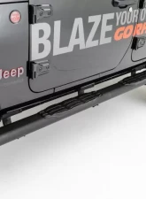 Go Rhino 1000 Series 5 Oval Side Steps, 73 long Jeep Wrangler 2018-2020                                     - 105450673T - Image 2