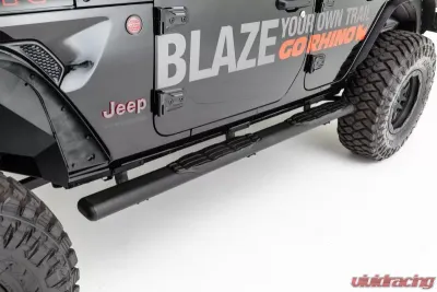 Go Rhino 1000 Series 5 Oval Side Steps, 73 long Jeep Wrangler 2018-2020 - 105450673T