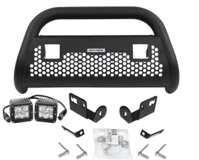 Go Rhino RHINO! Charger 2 Light Ready RC2 LR Bull Bar & Mounting Brackets Chevrolet Silverado 1500 2019-2020