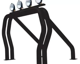 Go Rhino! Bed Bars- Double Bar/Single Kicker (Between Wheel Wells) Ford