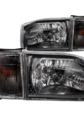 Anzo USA Crystal Headlight Set Nissan Pathfinder 1999-2004                                     - 111051 - Image 2