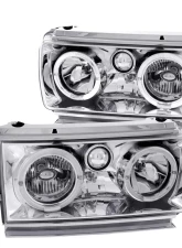 Anzo USA Crystal Headlight Set w/Halo Toyota Land Cruiser 1991-1994                                     - 111092 - Image 3