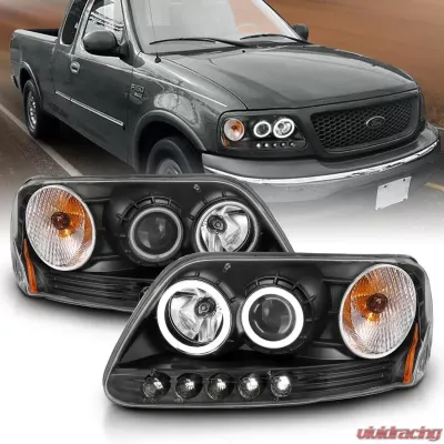 Anzo USA Projector Headlight Set w/Halo Ford 1997-2003 - 111097