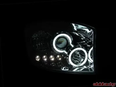 Anzo USA Projector Headlight Set w/Halo Dodge - 111103