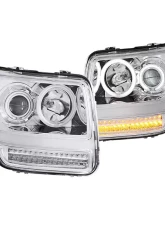 Anzo USA Projector Headlight Set w/Halo Dodge Nitro 2007-2011                                     - 111144 - Image 3