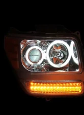 Anzo USA Projector Headlight Set w/Halo Dodge Nitro 2007-2011                                     - 111144 - Image 3