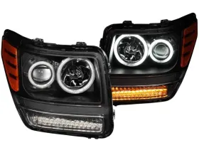 Anzo USA Projector Headlight Set w/Halo Dodge Nitro 2007-2011
