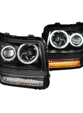 Anzo USA Projector Headlight Set w/Halo Dodge Nitro 2007-2011                                     - 111145 - Image 3