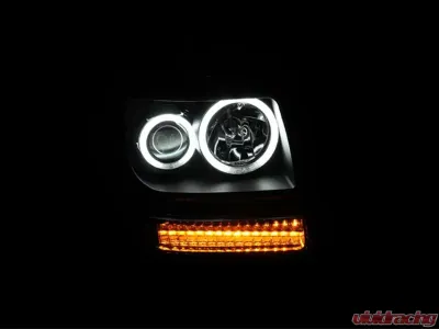 Anzo USA Projector Headlight Set w/Halo Dodge Nitro 2007-2011 - 111145