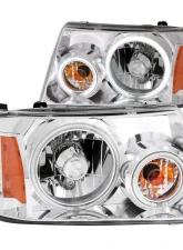 Anzo USA Crystal Headlight Set w/Halo Ford Ranger 2001-2011                                     - 111151 - Image 3