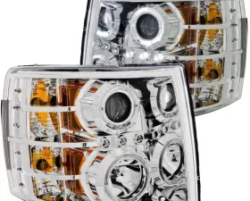 Anzo USA Projector Headlight Set w/Halo Chevrolet Silverado 1500 2007-2013