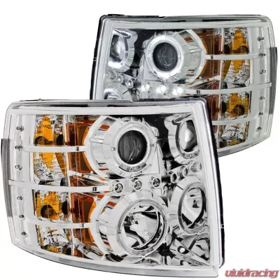 Anzo USA Projector Headlight Set w/Halo Chevrolet Silverado 1500 2007-2013 - 111199