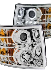 Anzo USA Projector Headlight Set w/Halo Chevrolet Silverado 1500 2007-2013                                     - 111199 - Image 3