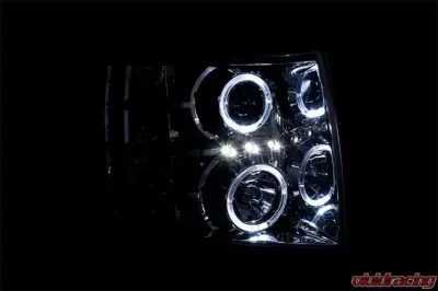Anzo USA Projector Headlight Set w/Halo Chevrolet Silverado 1500 2007-2013 - 111199