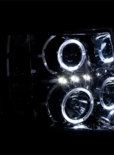 Anzo USA Projector Headlight Set w/Halo Chevrolet Silverado 1500 2007-2013                                     - 111199 - Image 3