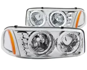 Anzo USA Crystal Headlight Set w/Halo GMC