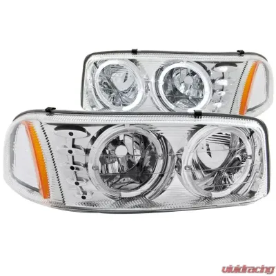 Anzo USA Crystal Headlight Set w/Halo GMC - 111208
