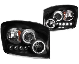 Anzo USA Projector Headlight Set w/Halo Dodge