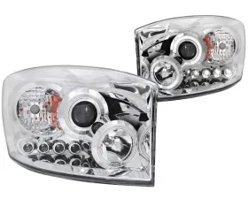 Anzo USA Projector Headlight Set w/Halo Dodge
