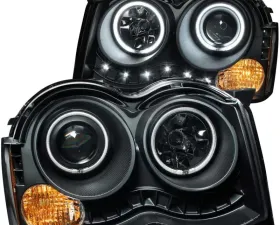 Anzo USA Projector Headlight Set w/Halo Jeep Grand Cherokee 2008-2010