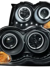 Anzo USA Projector Headlight Set w/Halo Jeep Grand Cherokee 2008-2010                                     - 111213 - Image 2