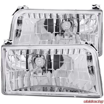 Anzo USA Crystal Headlight Set Ford 1992-1996 - 111247