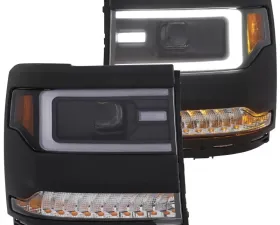 Anzo USA Projector Headlight Set Chevrolet Silverado 1500 2016-2018