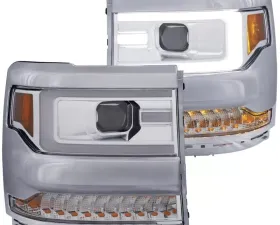 Anzo USA Projector Headlight Set Chevrolet Silverado 1500 2016-2018