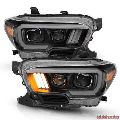 Anzo USA Projector Headlight Set Toyota Tacoma 2016-2019 - 111379