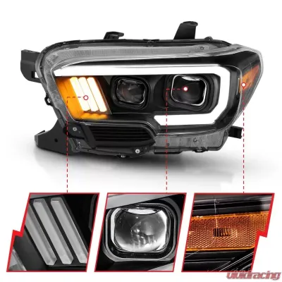 Anzo USA Projector Headlight Set Toyota Tacoma 2016-2019 - 111379