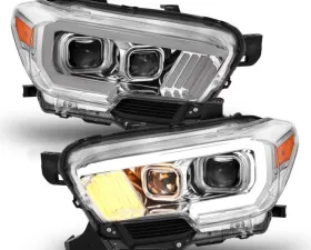Anzo USA Projector Headlight Set Toyota Tacoma 2016-2019