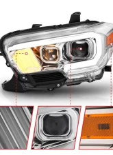 Anzo USA Projector Headlight Set Toyota Tacoma 2016-2019                                     - 111380 - Image 5