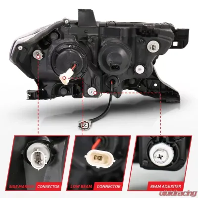 Anzo USA Projector Headlight Set Toyota Tacoma 2016-2019 - 111380