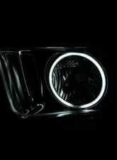 Anzo USA Crystal Headlight Set w/Halo Ford Mustang 2005-2009                                     - 121033 - Image 3