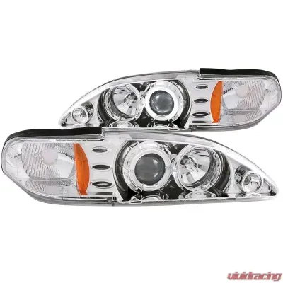 Anzo USA Projector Headlight Set w/Halo Ford Mustang 1994-1998 - 121039