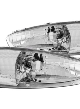 Anzo USA Crystal Headlight Set Mitsubishi Mirage 1997-2002                                     - 121106 - Image 2