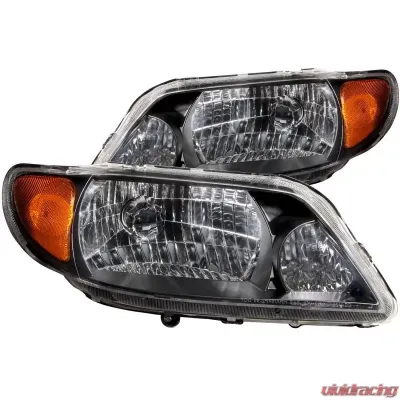 Anzo USA Crystal Headlight Set Mazda Protege 2001-2003 - 121107