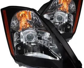 Anzo USA Crystal Headlight Set Nissan 350Z 2003-2005